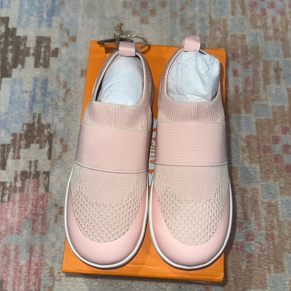 Livie & Luca Women's Blush Slip-On Sneakers